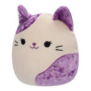 5-Inch Rune White Velvet Cat