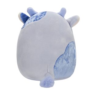 5-Inch Marzio Light Blue Velvet Cow