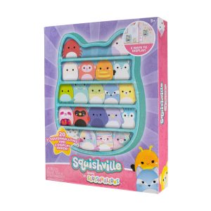 Squishville Play & Display Storage with 20 Squishmallows (4 Rare)