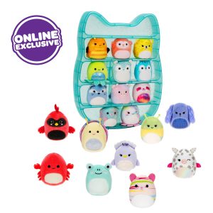 Squishville Play & Display Storage with 20 Squishmallows (4 Rare)